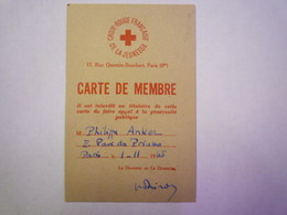 Delcampe - GP 2019 - 810  CROIX ROUGE FRANCAISE De La JEUNESSE  :  CARTE De  MEMBRE  1945  XXX - Non Classés