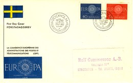Delcampe - Svezia FDC Primo Giorno Emissione Europa CEPT 1960 . - FDC