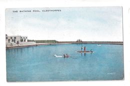 BATHING POOL LIDO CLEETHORPES LINCOLNSHIRE USED 1930 WITH STAMP - Otros & Sin Clasificación