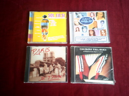 LOT  DE 4 CD DIVERS ° CHANSONS PAILLARDES  + SOL EN SI + PARIS JE T'AIME + LA NOUVELLE STAR - Collections Complètes