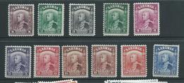 Sarawak 1934 Charles Vyner Brooke Monocolours 11 Values To 15c Fine Mint - Sarawak (...-1963)