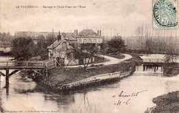 CPA, Le Vaudreuil, Barrage Et Chute D'eau Sur L'Eure - Le Vaudreuil