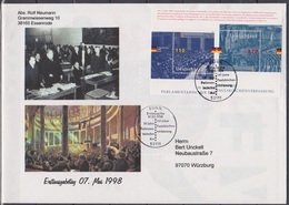 BRD FDC 1998 Nr.1986 - 1987 Block 43 50 Jahre Parlamentarischer Rat,150 Jahre Paulskirchenverfassung ( Dg 250 ) Günstige - 1991-2000