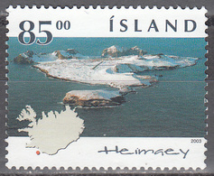 ICELAND     SCOTT NO. 1001       USED        YEAR  2003 - Gebruikt