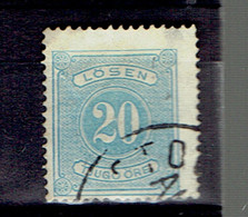 P 204 - Suède - Sweden - Taxe 1874 - 6b  Cancelled - Portomarken