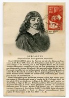 !!! CARTE MAXIMUM DESCARTES CACHET ORDINAIRE DE LA HAYE DESCARTES - EN L'ETAT - 1930-1939