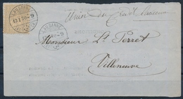 28 / 20 Sitzende Helvetia 2 Rappen Sauber Gestempelt Auf Briefvorderseite Mit Vollstempel LAUSANNE 13. Januar 1870 - Storia Postale