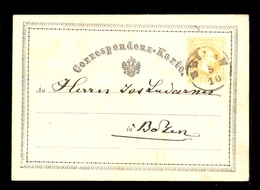 Austria - Stationery Sent To Bolzen 05.10. 1871 / 2 Scans - Altri & Non Classificati