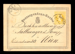 Austria - Stationery Sent To Wien 05.04. 1871 / 2 Scans - Otros & Sin Clasificación