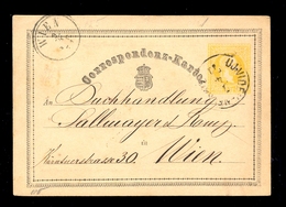 Austria - Stationery Sent To Wien 05.04. 1871 / 2 Scans - Sonstige & Ohne Zuordnung