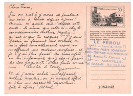 PSEUDO ENTIER POSTAL Avec SIMILI TIMBRE VENISE REPUBLIQUE ITALIENNE CARTE PUBLICITAIRE ARTHUR MARTIN AGENCE MONTPELLIER - Enteros Privados