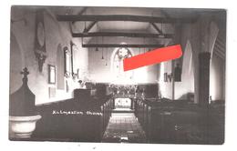 RP KILMESTON CHURCH INTERIOR Nr ALRESFORD & WINCHESTER PLAIN BACK POSTCARD - Other & Unclassified