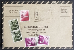 1984, EGYPT, Medicine Digest, Carte Response, Cairo Giza - London - Storia Postale
