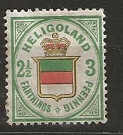 Timbre Heligoland N°16 Neuf * Trace De Charniere - Helgoland
