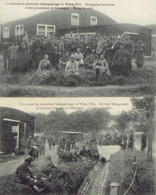 Guerre 1914/18 Prisonniers Francais En Allemagne Repaset Repos De Midi  2 CARTES - Oorlog 1914-18