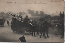 CLUNY  CAVALCADE DU 21 AVRIL 1912  CHAR DE L'HARMONIE - Cluny