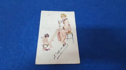ANTIQUE POSTCARD ART ILLUSTRATOR " LES ONGLES " SIGNED BY SUZ. MEUNIER CIRCULATED W/ ASSISTENCIA STAMP 1919 - Meunier, S.