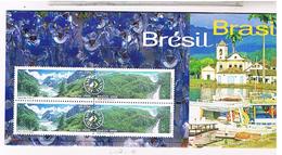 LOT 2 TIMBRES  DU BRESIL NEUFS SUR PLAQUETTE PUB               .TIM2 - Unused Stamps