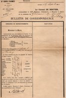VP14.672 - MILITARIA - QUIMPER 1900 -  AVIS - Le Colonel De BERTIER à Mr Le Maire De GUEMENE - Documenten