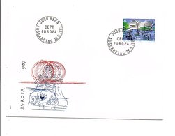 EUROPA 1987 FDC SUISSE - 1987