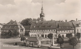 AK Zwönitz Markt Gasthof Zum Goldenen Stern Bäckerei Haltestelle A Elterlein Geyer Annaberg Aue Schwarzenberg Lauter DDR - Zwönitz