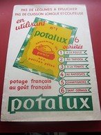 POTAGE POTALUX POULE AUX PATES  - BUVARD Collection Illustré LOURAIN Publicitaire Publicité Alimentaire Potages & Sauces - Sopas & Salsas