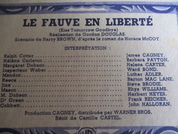 Cinéma/Revue/Mon Film/"Le Fauve En Liberté"/James CAGNEY,Barbara PAYTON/Warner BROS/G. DOUGLAS/Martine CAROL/1951 CIN94 - Sonstige & Ohne Zuordnung