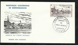 Nouvelle Calédonie FDC Lettre  Illustrée Premier Jour Nouméa 26/11/1977 PA N° 183 Aspects Du Vieux Nouméa  TB Sodé ! ! ! - Cartas & Documentos