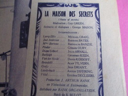 Cinéma/Revue/Mon Film/"La Maison Des Secrets"/Michael CRAIG, Julia ARNALL/Gérard OURY/Film Rank/Guy GREEN/1958    CIN98 - Other & Unclassified