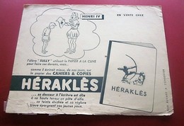 HERAKLES  CAHIER  COPIES  -BUVARD Collection Illustré Publicitaire Publicité Papeterie - Papeterie