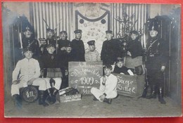 DEUTSCHE SOLDATEN - WEIHNACHTEN 1909 , ORIGINAL PHOTO - Régiments