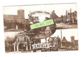 RP GREETINGS FROM ENFIELD MULTIVIEW POSTCARD - Middlesex