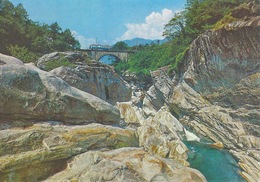 Ponte Brolla - Alter Triebzug Der Maggiabahn         Ca. 1960 - Maggia