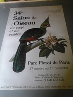 Affiches - Parc Floral De Paris 34° Salon De L'Oiseau - Plakate & Poster