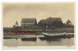 Hallig Oland Kirche 1931 Postkarte Ansichtskarte Pellworm Nordfriesische Inseln - Nordfriesland