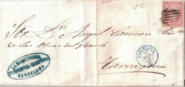 ESPAGNE - BARCELONA - LE 22 AOUT 1857 - LETTRE ENTETE LA MAQUINISTA TERRESTRE Y MARITIMA - SIGNATURE ASCACIBAR FONDATEUR - Briefe U. Dokumente