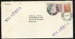 Lettre Par Avion Brésil Le 24/01/1953 Pour Paris Les N° 393; 465 Et 465D   B/TB - Storia Postale