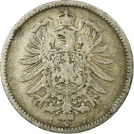 Monnaie, GERMANY - EMPIRE, Wilhelm I, Mark, 1882, Hambourg, TB, Argent, KM:7 - 1 Mark