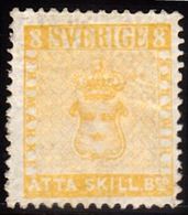 1855. Skilling Banco. ÅTTA (= 8) SKILL. Bco. Yellow. Reprint. (1885). Only Issued Aro... (Michel ND 4 IV) - JF100756 - Neufs