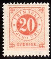 1877. Circle Type. Perf. 13. 20 øre Vermilion. (Michel 22Ba) - JF100798 - Nuovi