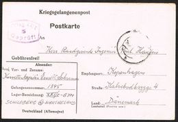 1944. Kriegsgefangenenpost From Korvettenkaptain Ernst W. Schramm Gefangenennummer 13... () - JF104096 - Briefe U. Dokumente