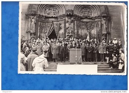 PHOTO STRASBOURG DEVANT CATHEDRALE OFFICIERS ET PERSONNAGE S A IDENTIFIER PHOT CARABIN - Berühmtheiten