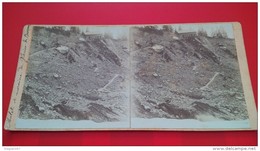 PHOTOGRAPHIE CHALET ET MORAINE DU GLACIER DES BOSSONS - Stereo-Photographie