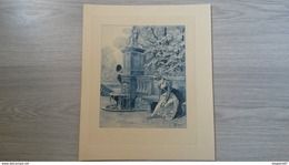 GRAVURE MALASSIS 1928 VOYEURISME - Stiche & Gravuren