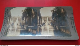 PHOTO STEREO RUSSIE AVENUE OF FOUNTAINS AND PETERHOF PALACE PETERHOF RUSSIA - Stereoscoop