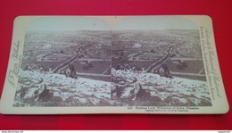 PHOTO STEREO FARMING LAND WILDERNESS OF JUDEA PALESTINE - Stereo-Photographie