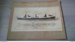 BELLE PHOTO MARINE FRANK AND SONS SOUTH SHIELDS S.S DJERISSA LA TUNISIENNE STEAM NAVIGATION COMPANY 1909 - Bateaux