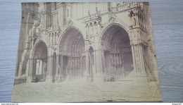 PHOTO AVANT 1900 CATHEDRALE LIEUX ? ABIMER BG - Old (before 1900)