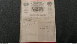 FACTURE FABRIQUE DE PATES ALIMENTAIRES MARTIN BREY  SAINT DENIS  1892 - Andere & Zonder Classificatie