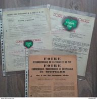 Beau Lot De Document Sur La Vigne Et Le Vin Viniculture Facture Photo Et Divers Documents Fin 1700 A 1950 - Landwirtschaft